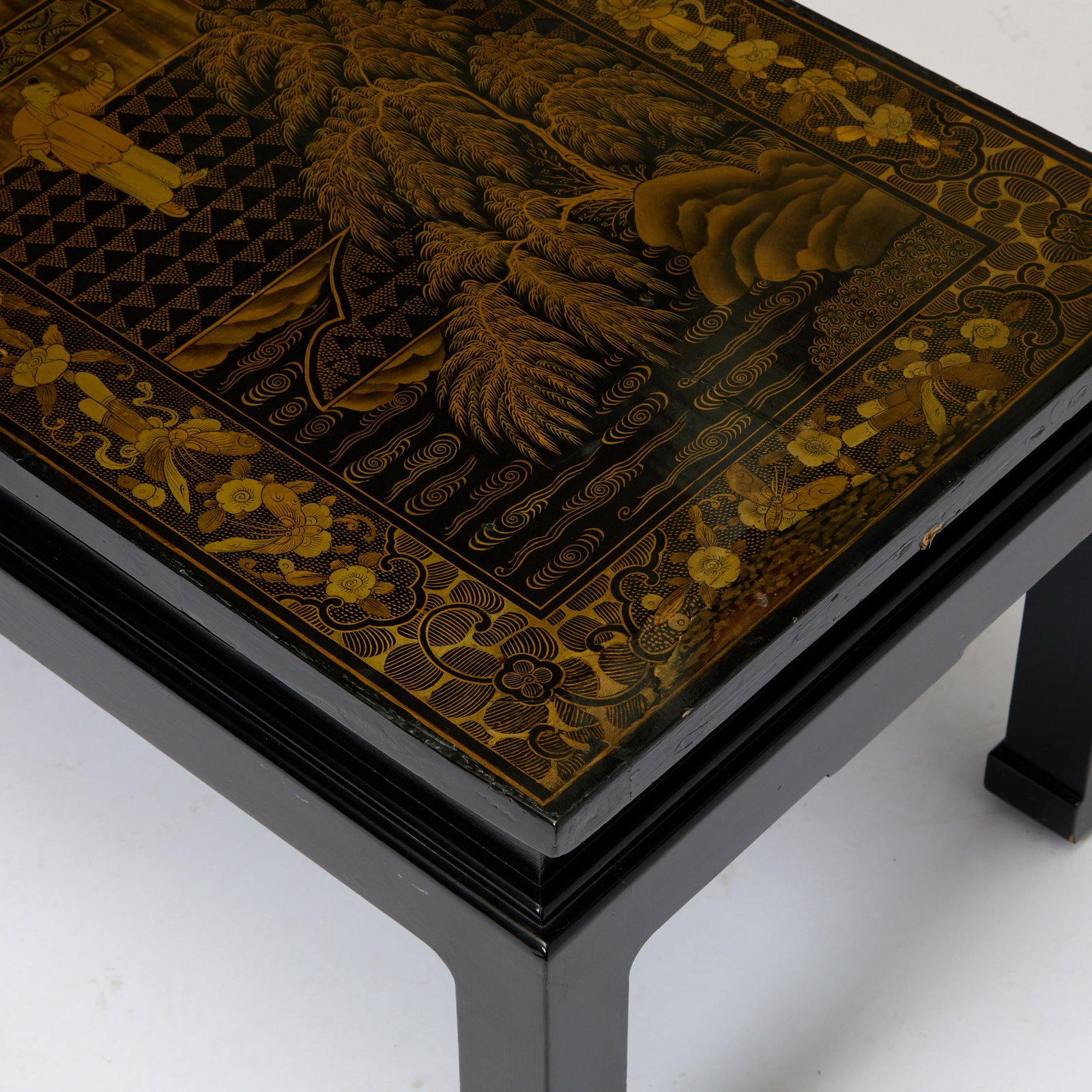 Chinese Lacquer Screen Panel - 2