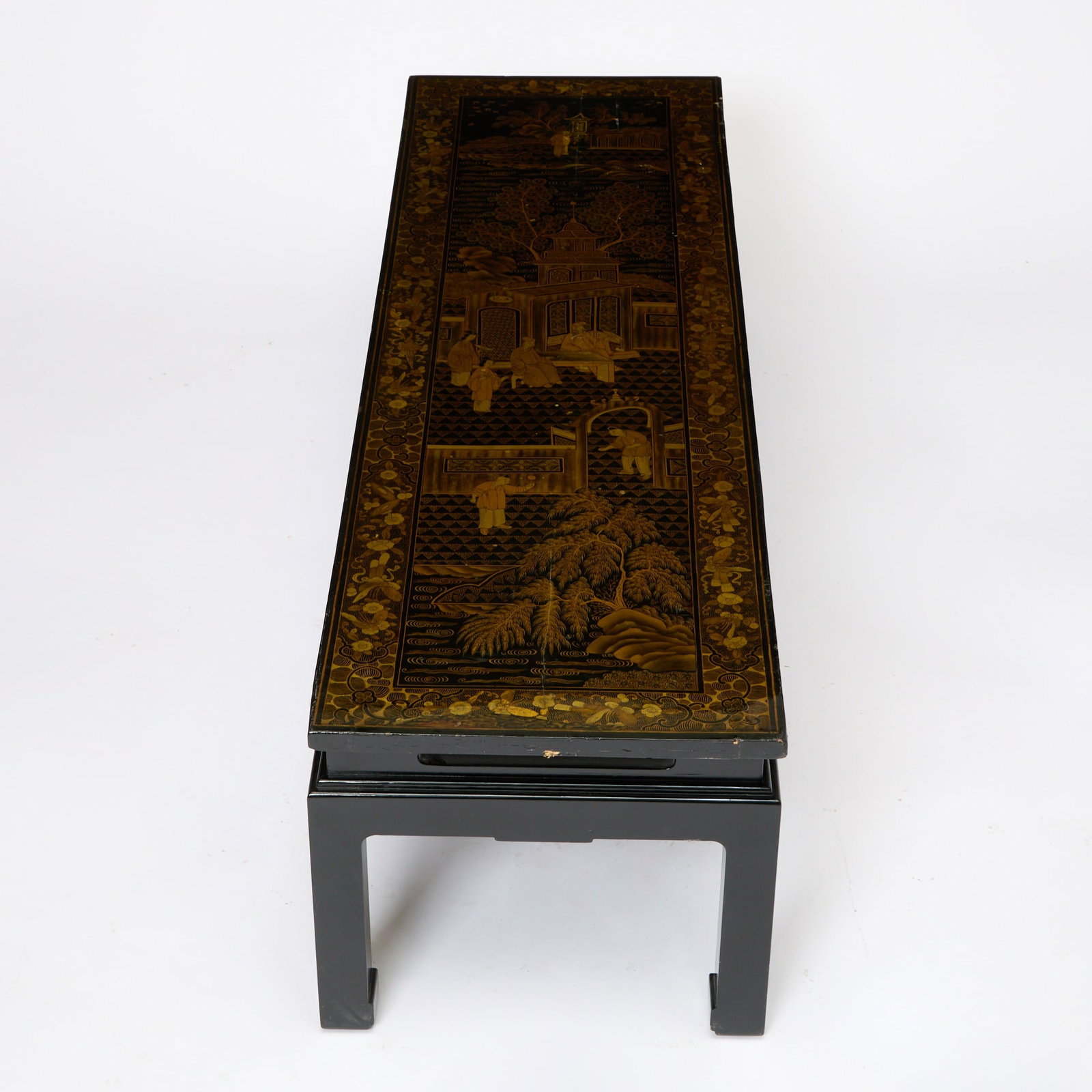 Chinese Lacquer Screen Panel - 3