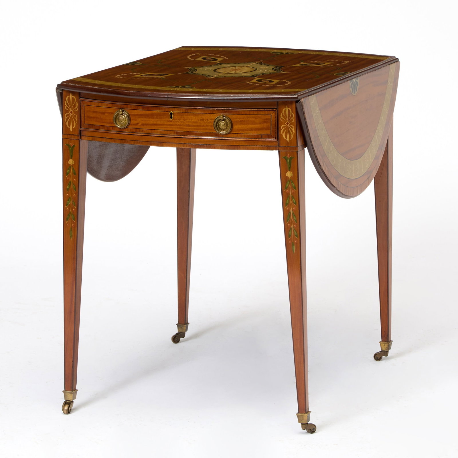 Edwardian Painted Mahogany Pembroke Table (1 of 5)