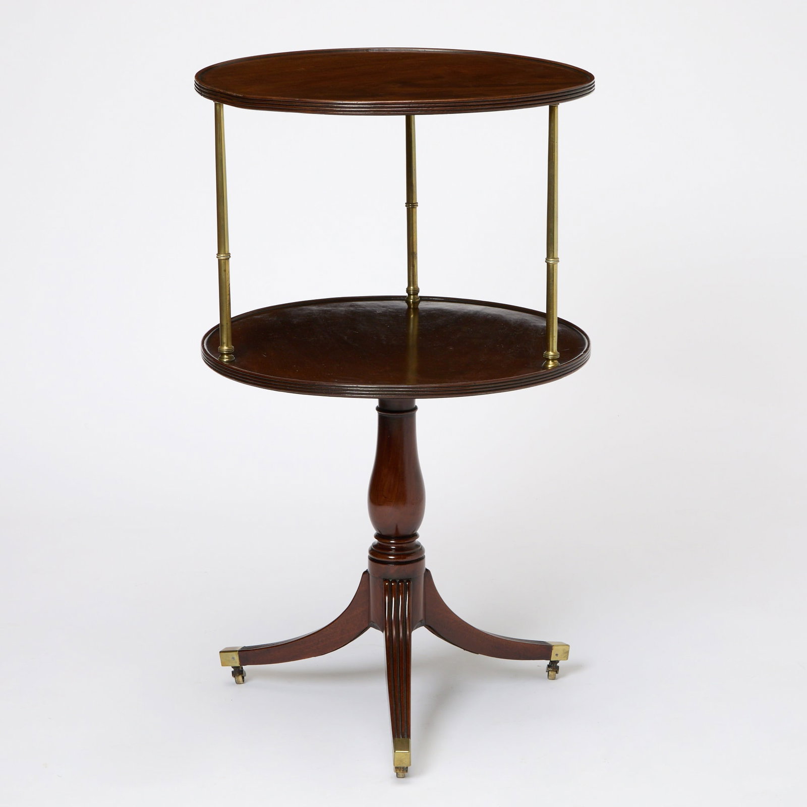 George III Mahogany and Brass Dumbwaiter (1 of 5)