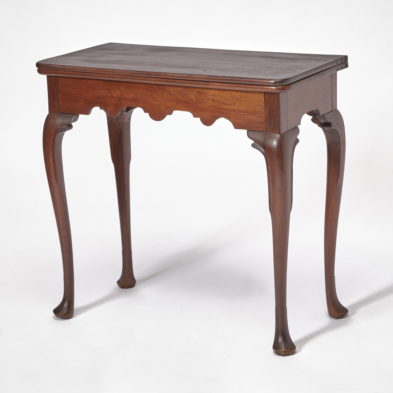 Irish George II Style Mahogany Fold-Over Table (1 of 4)
