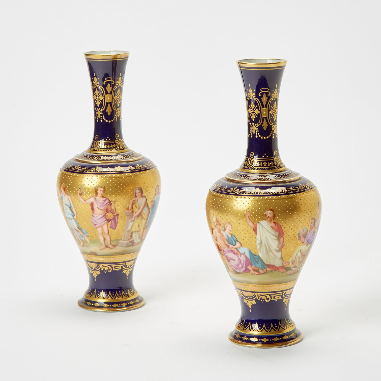 Pair of Austrian Porcelain Vases (1 of 4)