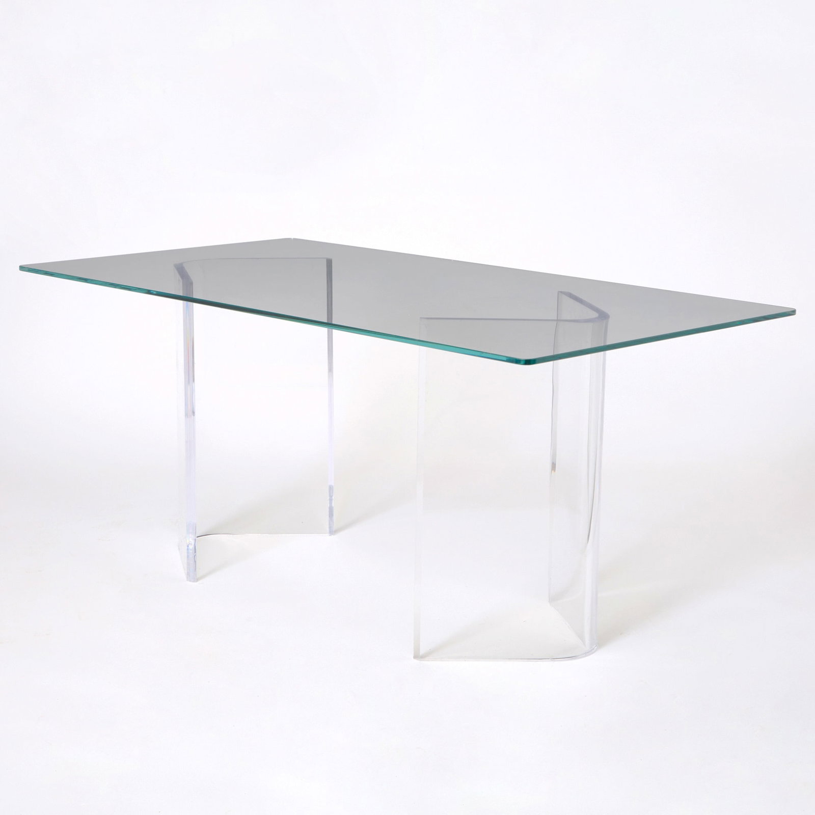 Modern Acrylic and Glass Dining Table (1 of 4)