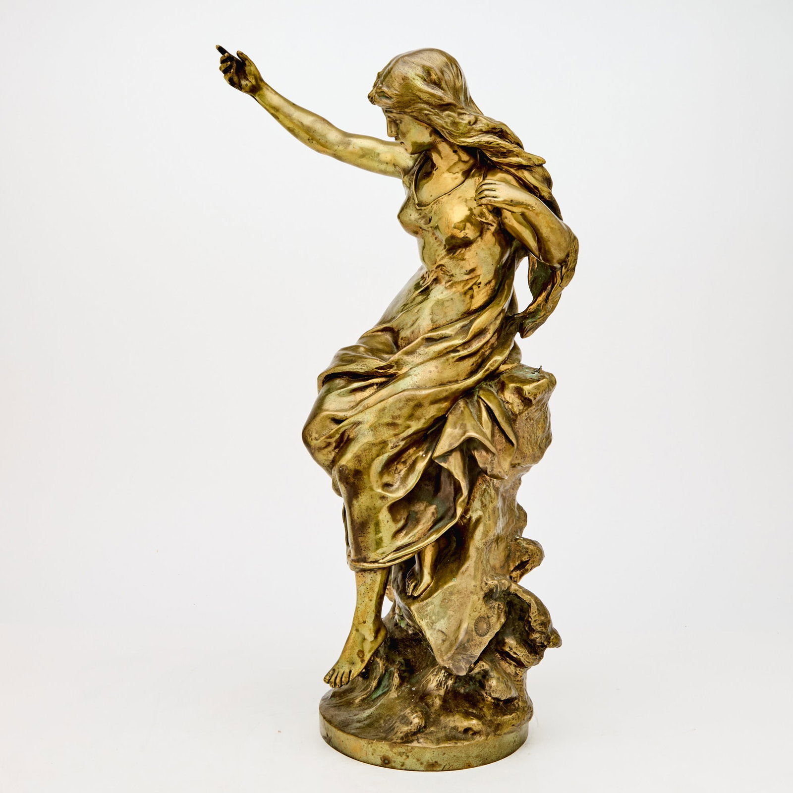 Gilt-Bronze Figure of a Maiden (1 of 5)