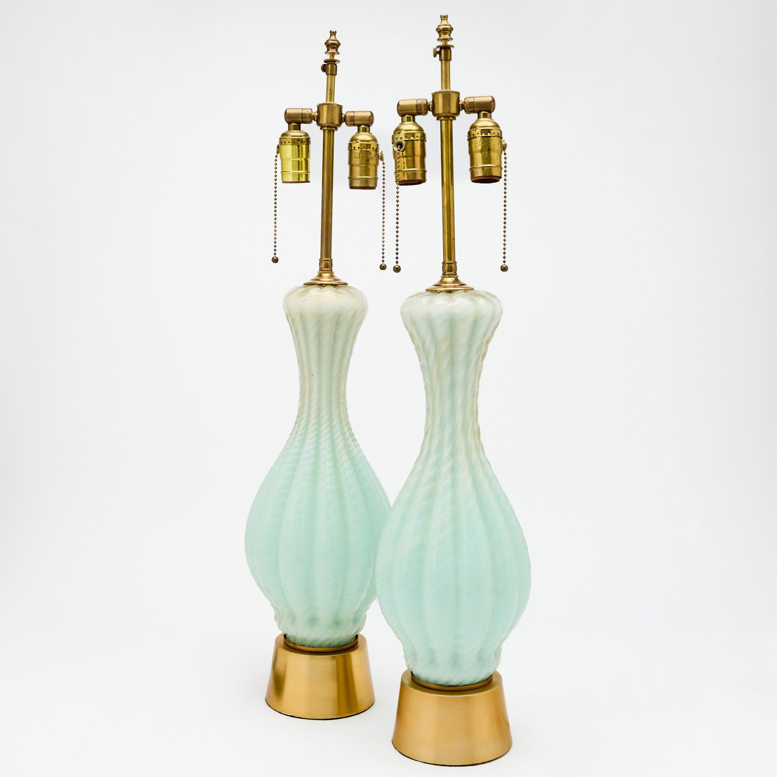 Pair of Murano Mid-Century Glass Table Lamps (1 of 4)