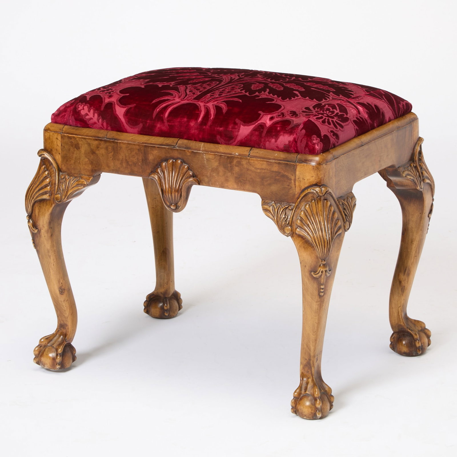 George II Style Walnut Stool (1 of 5)