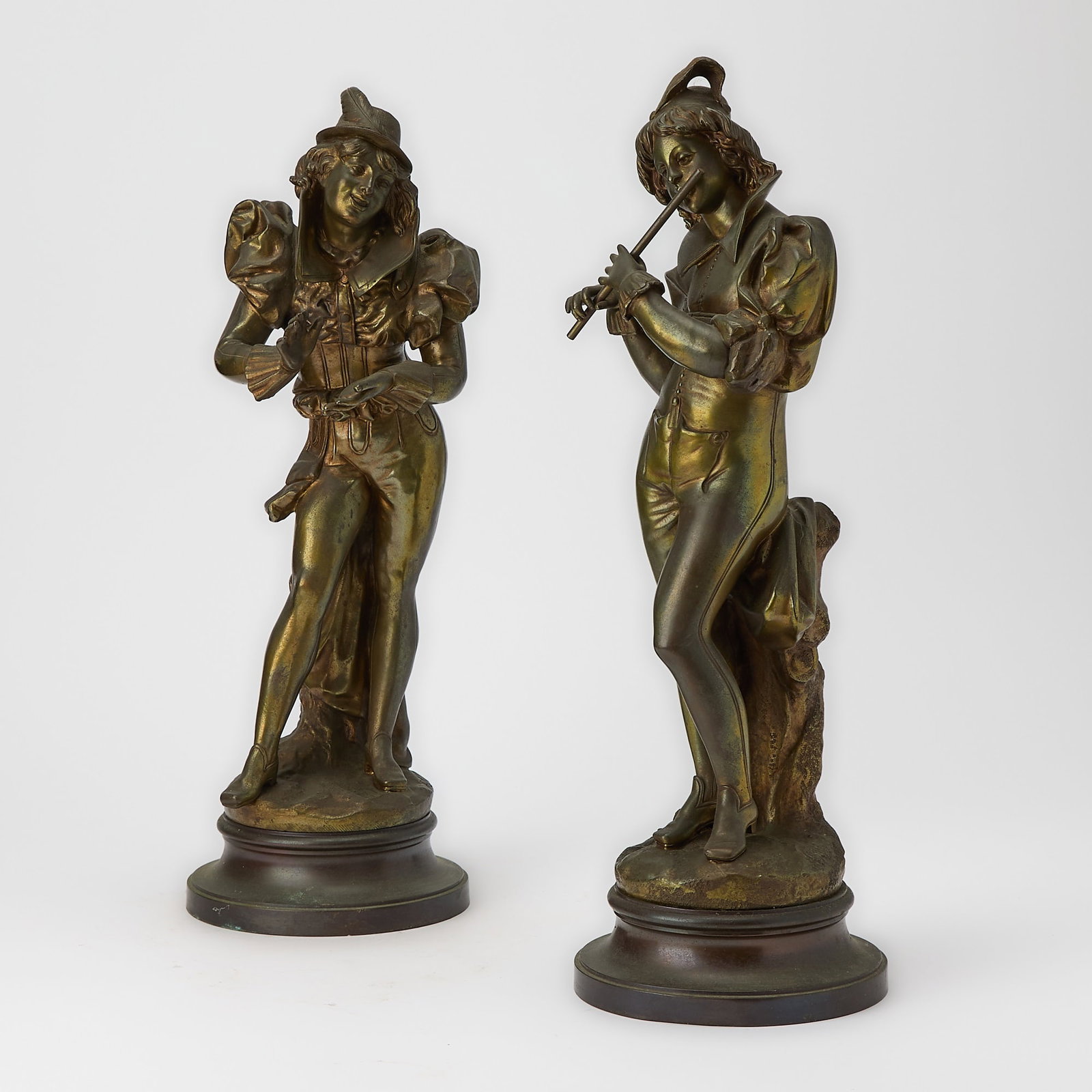 Pair of Patinated Bronze Figures (1 of 8)