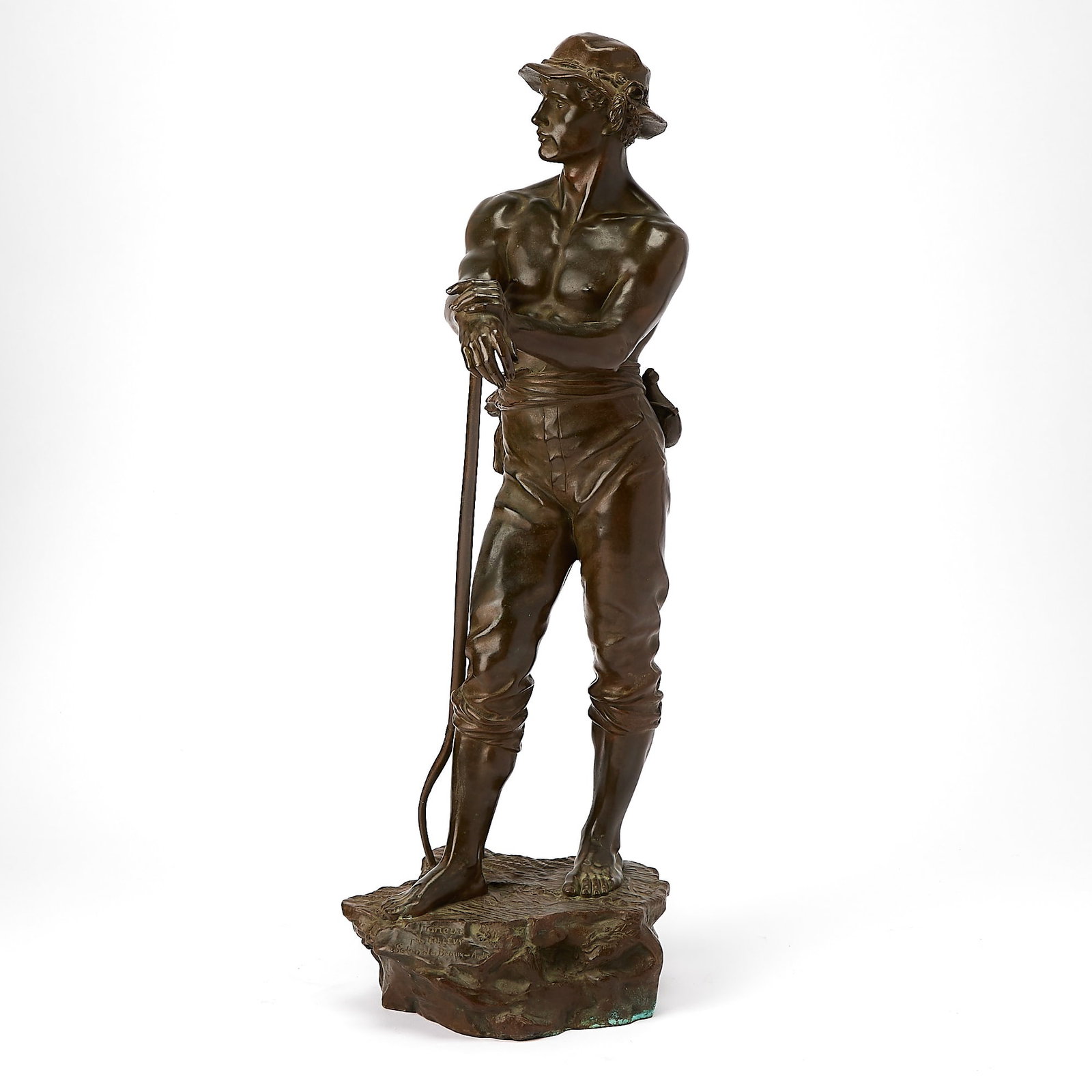 Patinated Bronze Figure: Le Faneur (1 of 9)