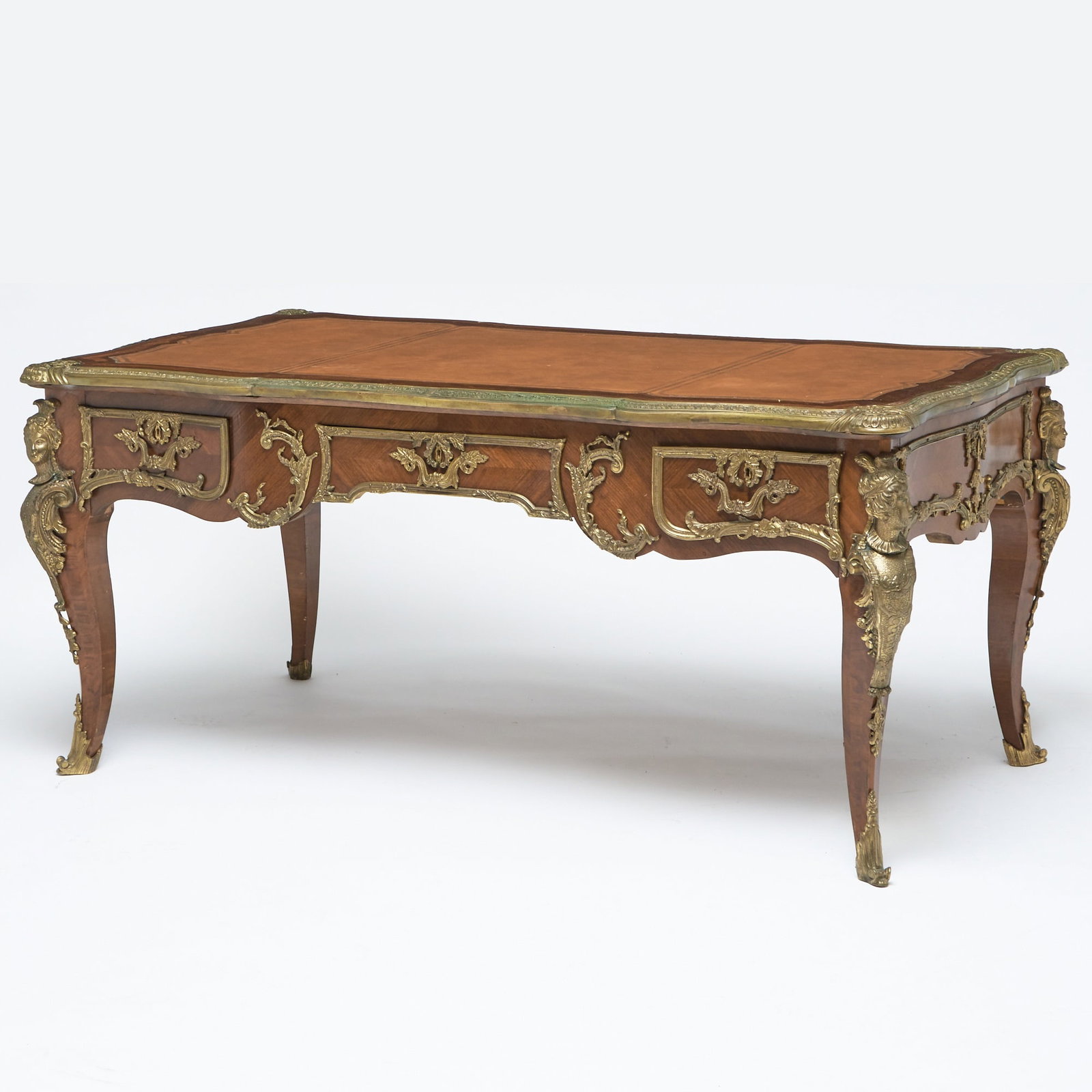 Regence Style Gilt-Bronze Mounted Kingwood Bureau Plat (1 of 4)