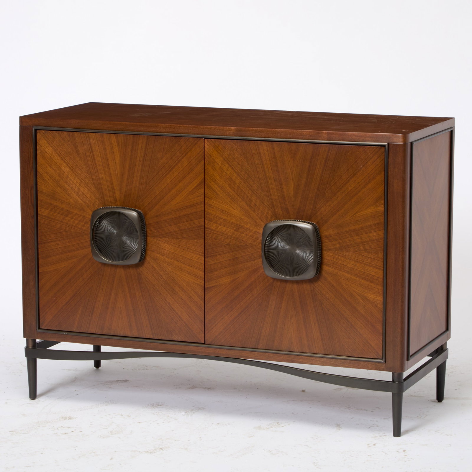 Jonathan Charles Walnut Toulouse Side Cabinet (1 of 7)