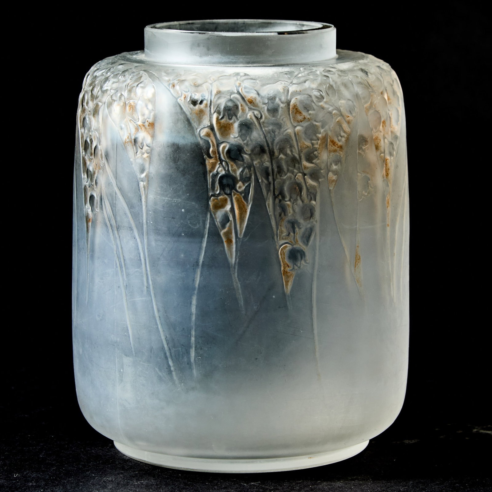 Lalique Molded Glass Vase: Muguet (1 of 4)