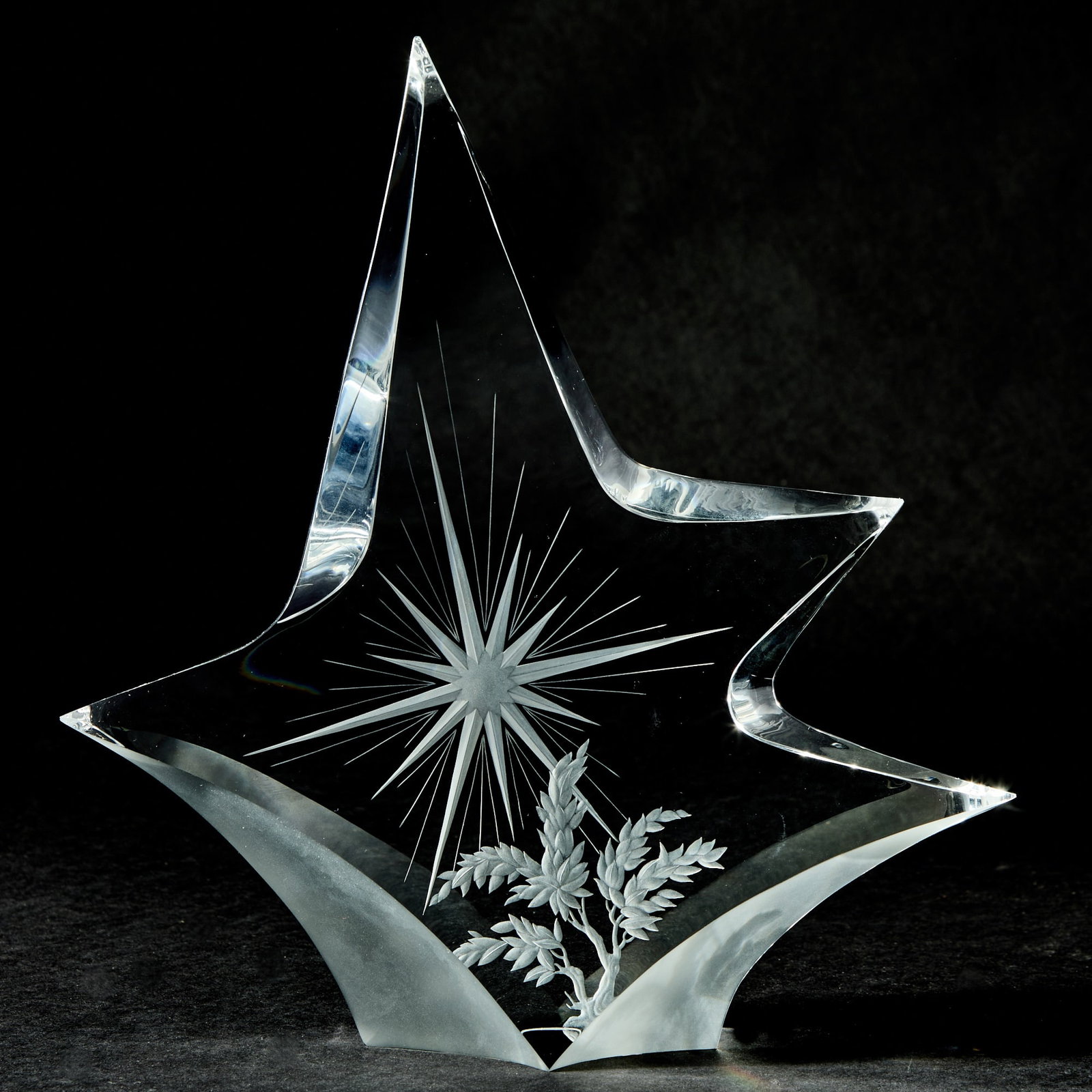Steuben Glass Sculpture Entitled “The Aim” (1 of 3)