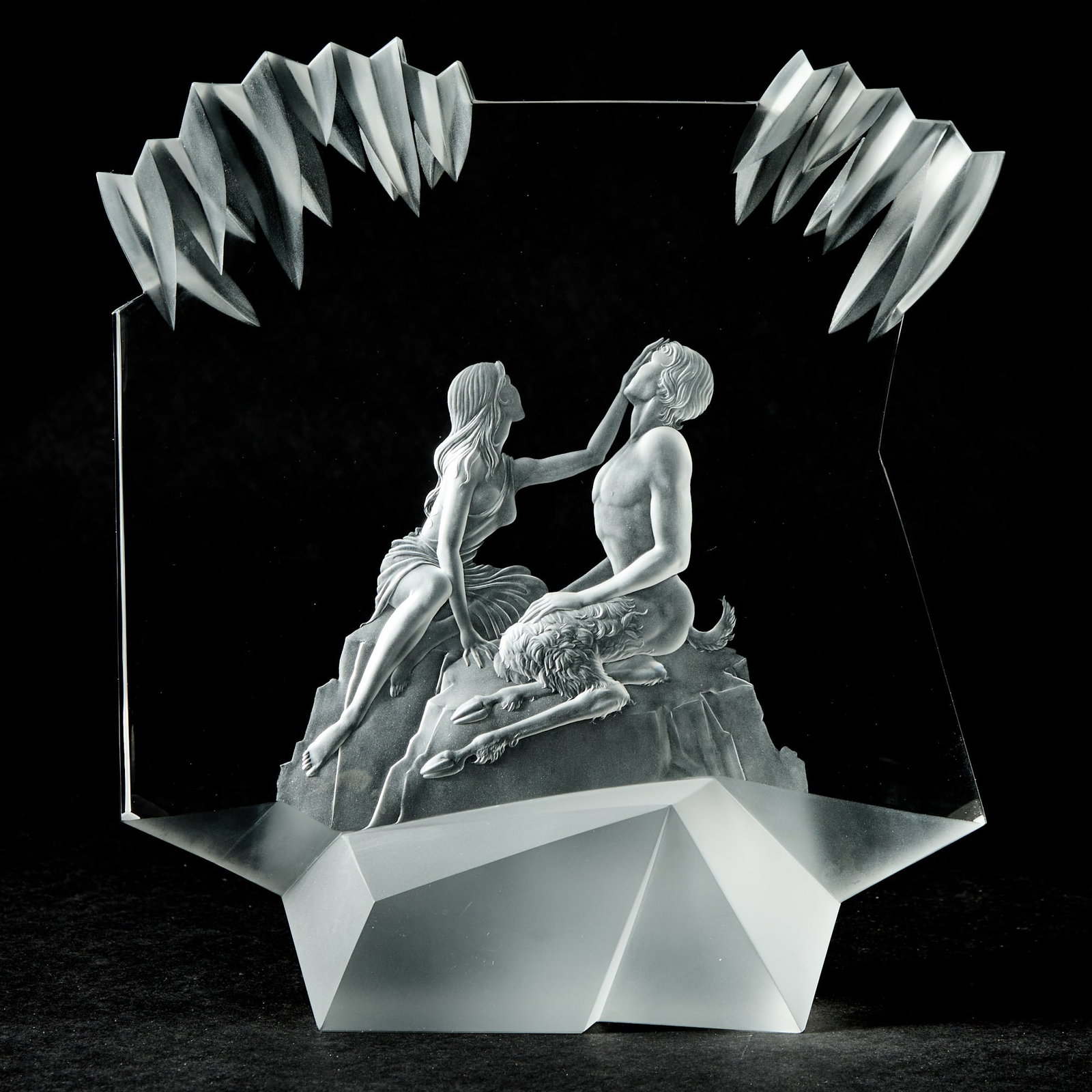 Steuben Glass Sculpture Entitled “Afternoon of a Faun” (1 of 5)