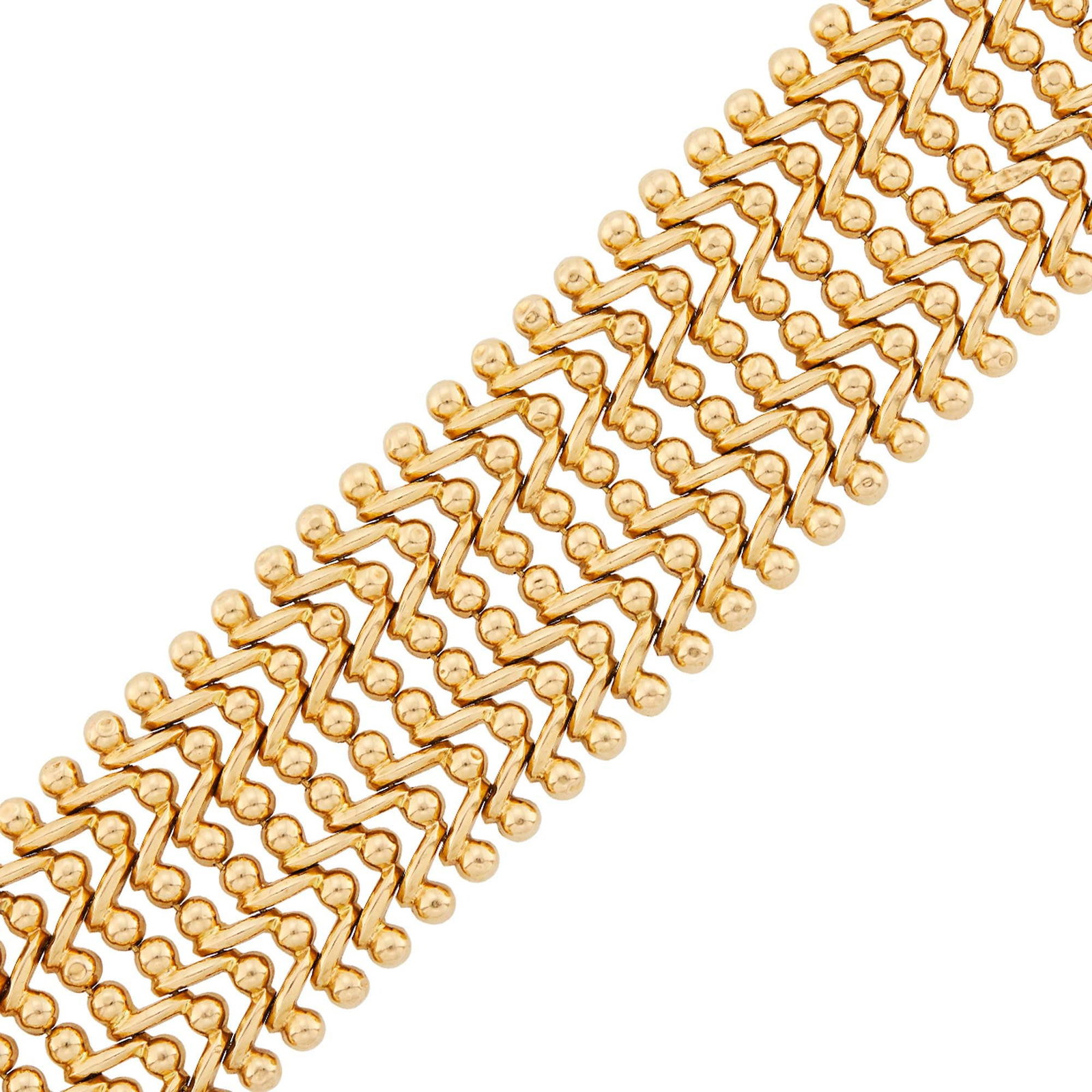 Wide Gold Bracelet (1 of 2)