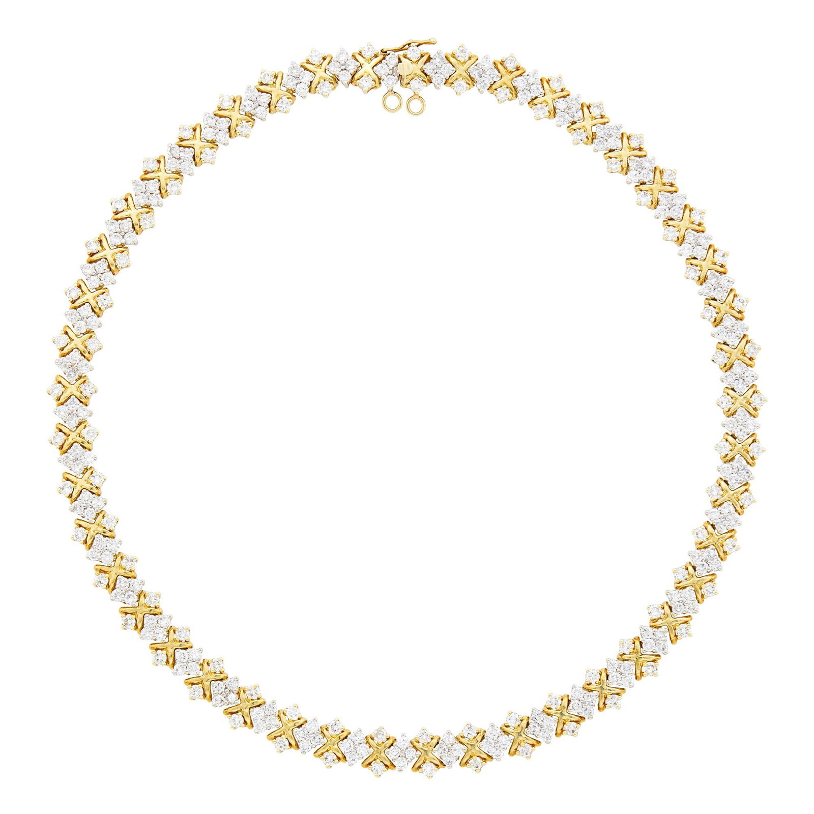 Two-Color Gold and Diamond Necklace (1 of 1)