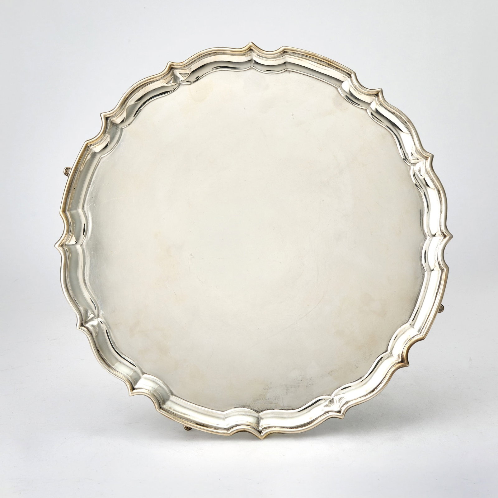 George V Sterling Silver Footed Salver (1 of 2)