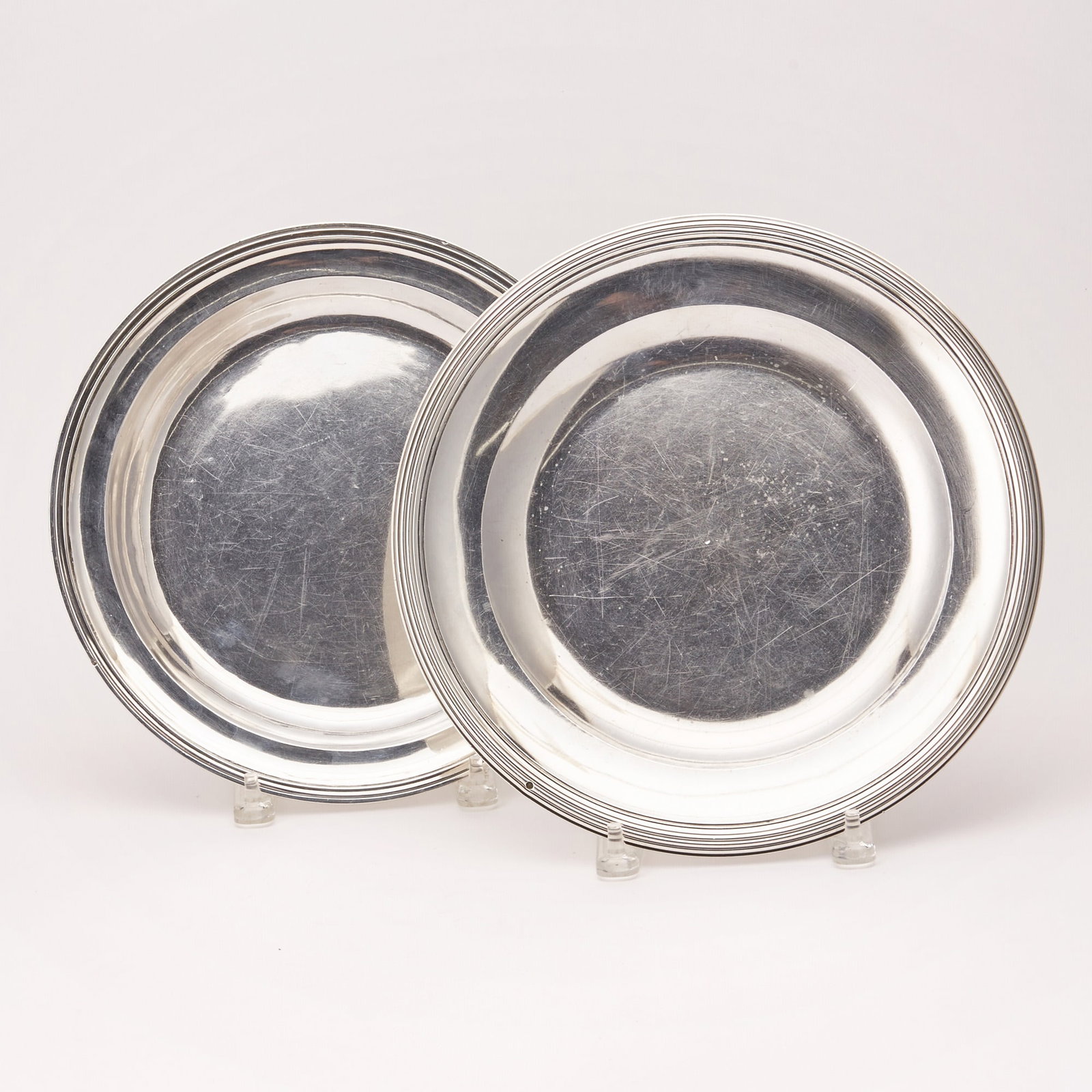 Two French Silver Chargers (1 of 3)