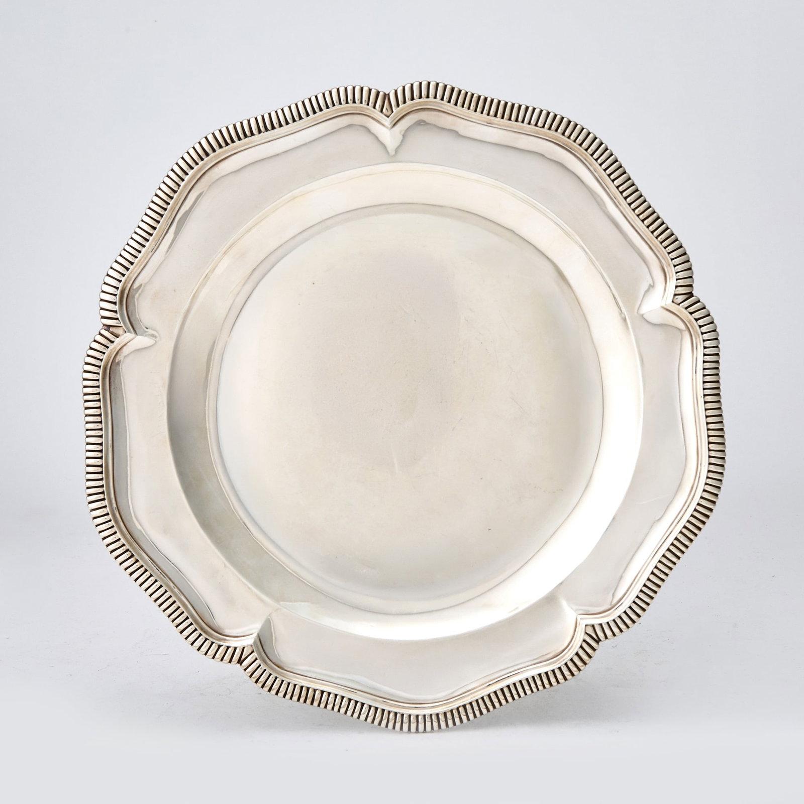 French Silver Charger (1 of 2)