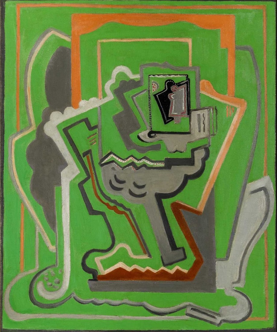 Evie Sydney Hone: Irish, 1894-1955 Abstract Composition, circa 1928 Oil on canvas 29 7/8 x 24 7/8 inches (75.9 x 63.2 cm) Provenance: Hibernian Arts Group, London Sale, Sotheby's, May 1997, lot 280 (Framed 36 x 31
