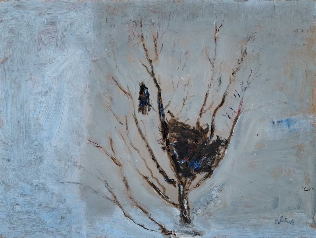 Patrick Collins: Irish, 1911-1994 The Rook Signed Collins (lr) Oil on canvas 18 x 23 7/8 inches (45.7 x 60.6 cm) Provenance: James Adam & Sons, Dublin, Mar. 28, 2001, lot 30 (Framed 28 x 32 inches)