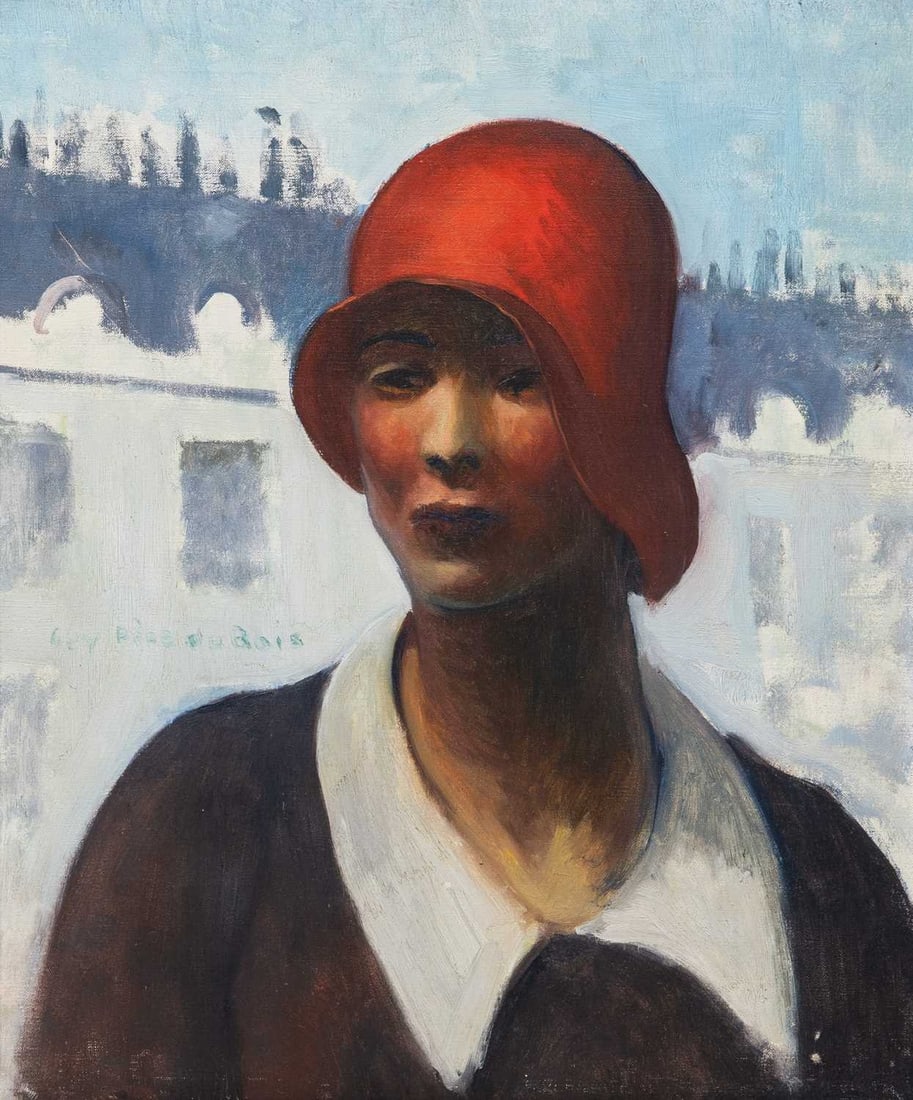 Guy Pene Du Bois: American, 1865-1929 Girl in Red Hat