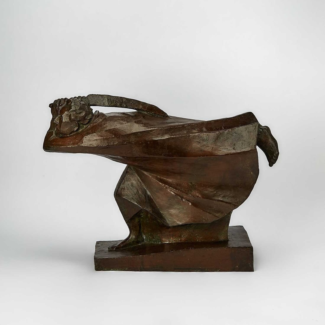 Ernst Barlach: German, 1870-1938 Der Rächer (The Avenger), modeled in 1914, cast at a later date Signed E. Barlach and stamped with the foundry mark H. NOANK BERLIN on base Bronze Height 17 1/4 inches (43.8