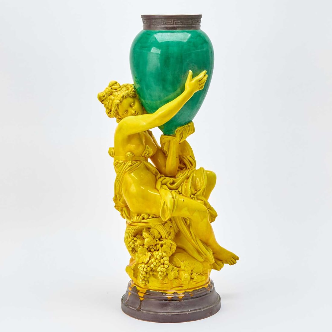 Minton Majolica Figural Vase (1 of 5)