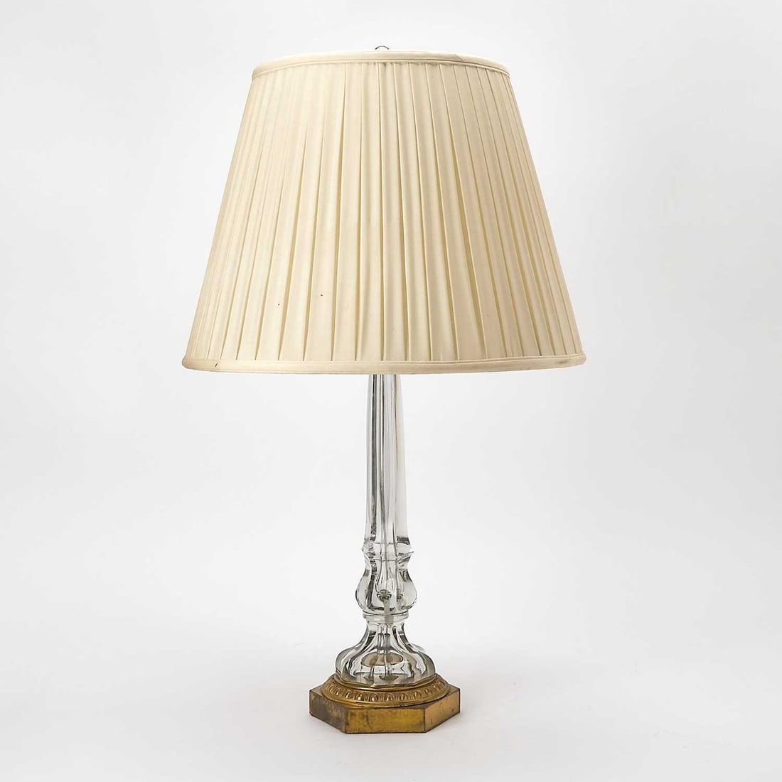 Baccarat Style Gilt-Metal Mounted Glass Table Lamp (1 of 5)