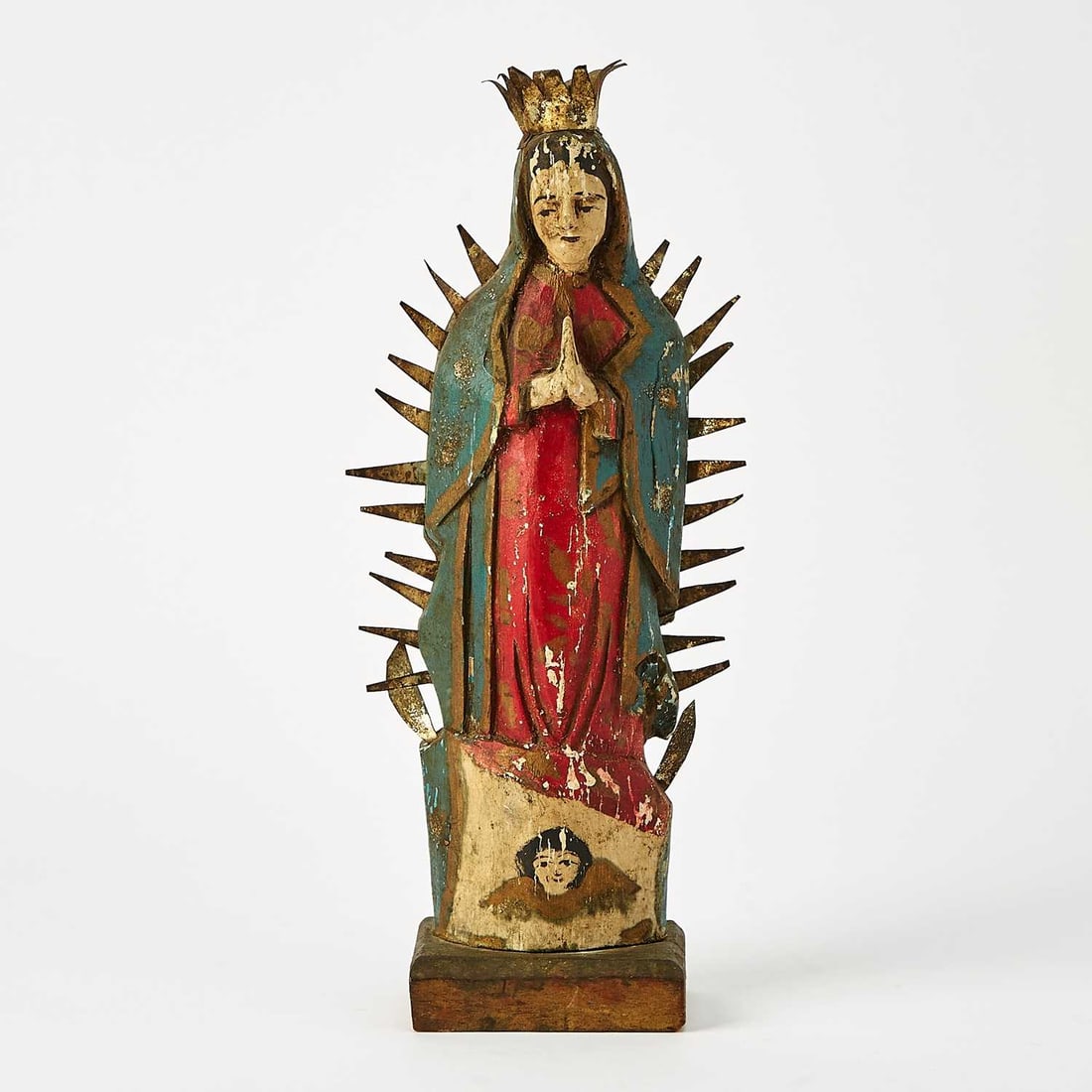 Spanish Colonial Santo of the Virgin of Guadalupe, 19th century (1 of 6)