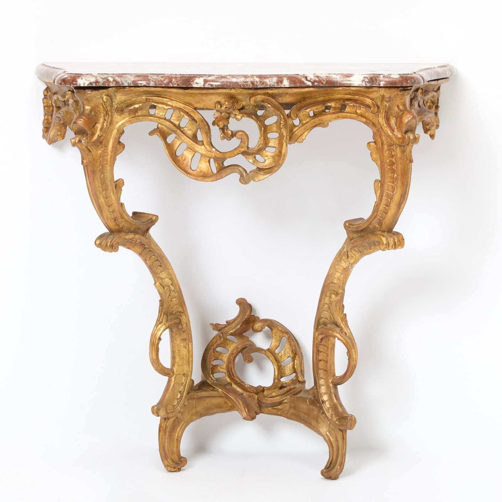 Louis XV Carved Giltwood Console Table (1 of 5)