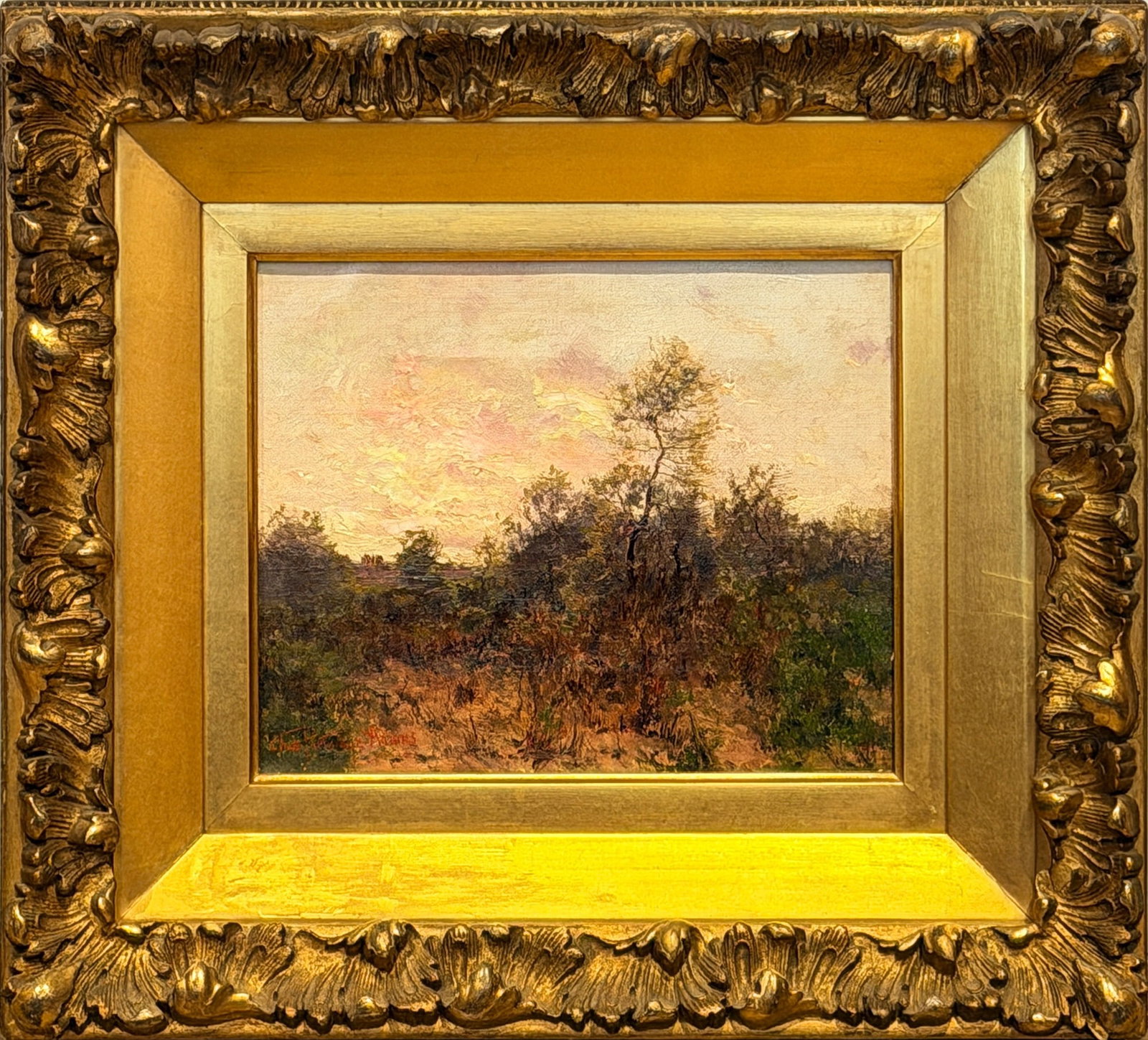 Charles Partridge Adams: American, 1858-1942 Western Landscape Signed Charles Partridge Adams (ll) Oil on canvas 8 x 10 inches Framed 15 x 17 inches Provenance: Bakker/Boccelli, Cambridge, Massachusetts, May 3, 1998, lot 71