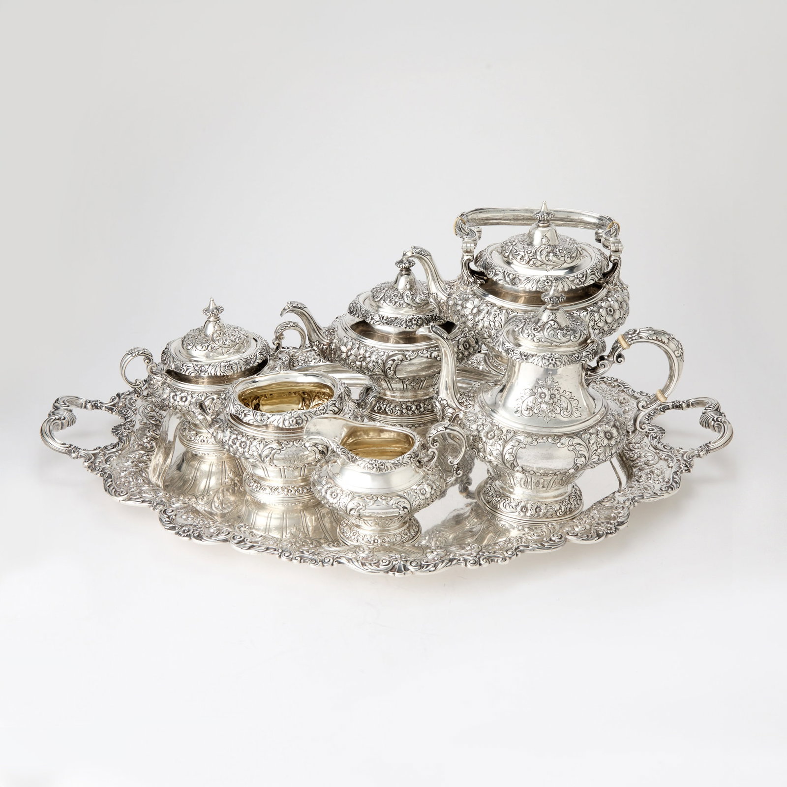 Gorham Sterling Silver Tea and Coffee Service (1 of 9)