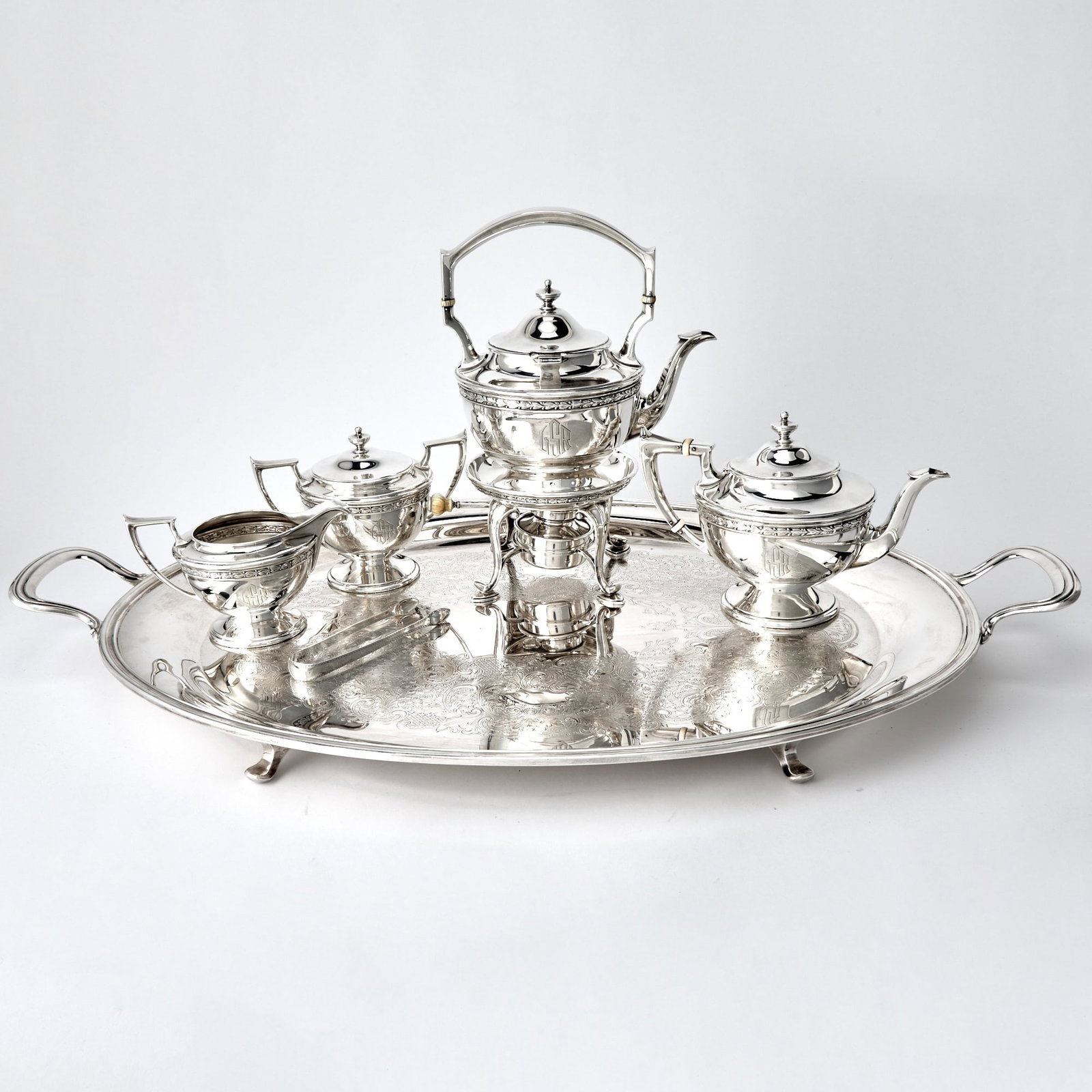 Durgin Sterling Silver Tea Service (1 of 5)