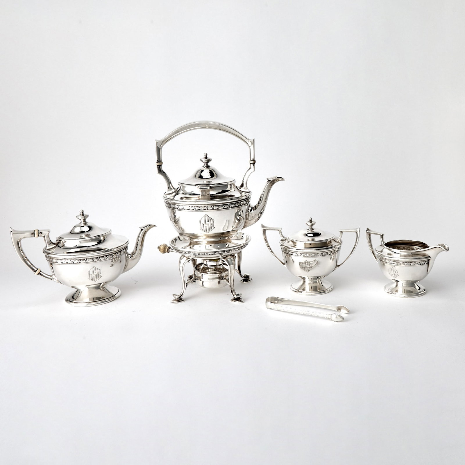Durgin Sterling Silver Tea Service - 5