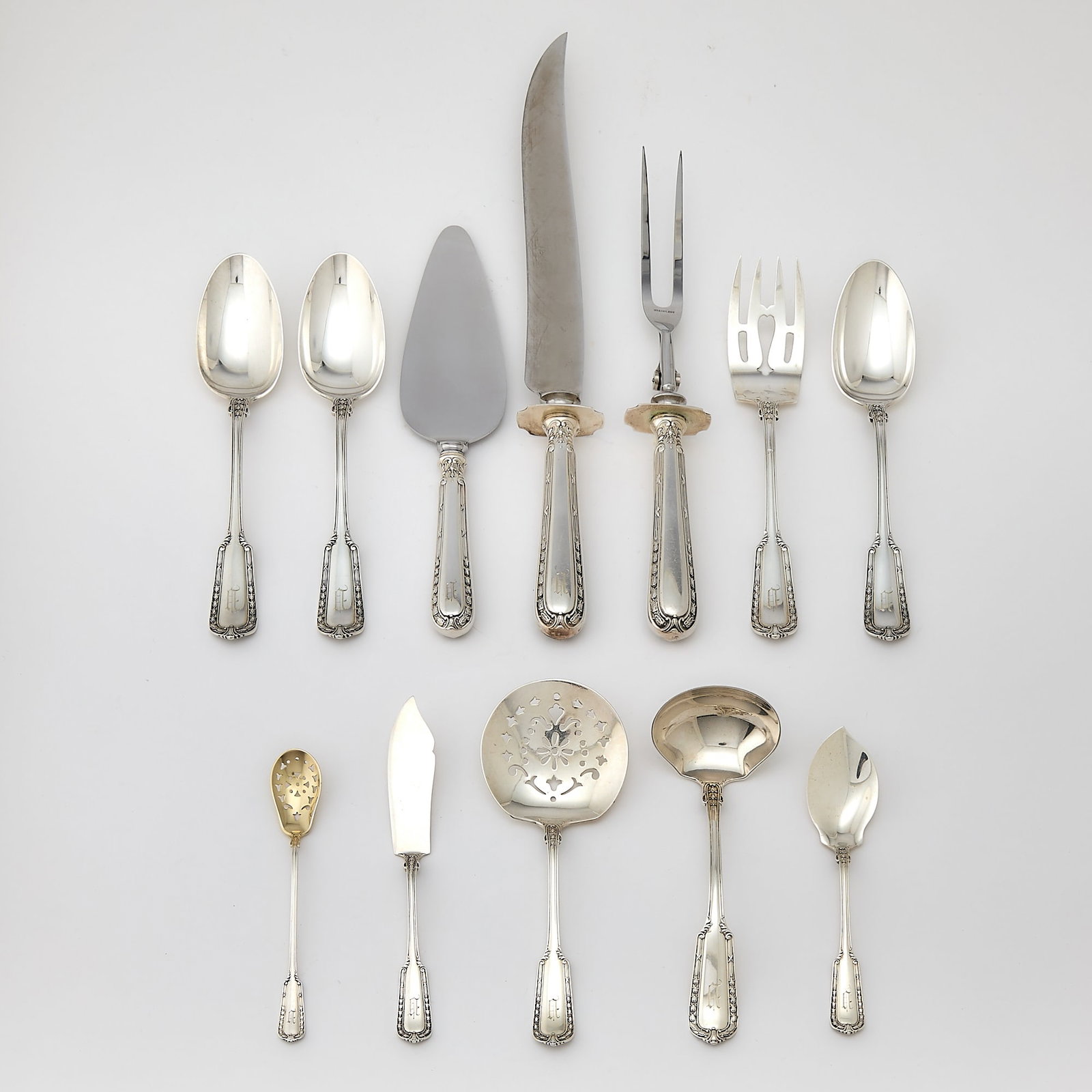 Gorham Sterling Silver "Chesterfield" Pattern Flatware Service - 2