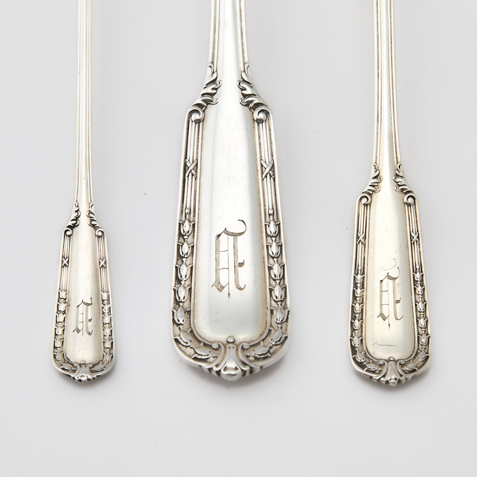Gorham Sterling Silver "Chesterfield" Pattern Flatware Service - 3