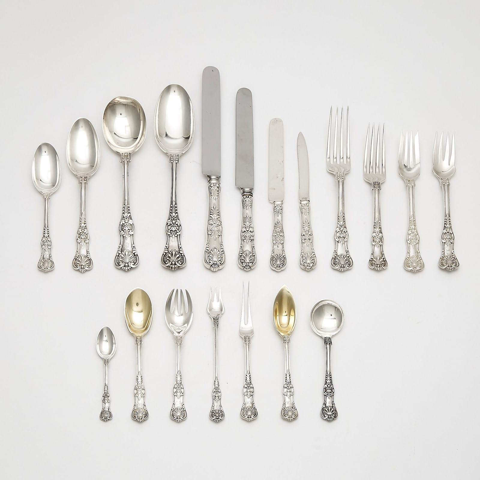 Tiffany & Co. Sterling Silver "English King" Pattern Flatware Service (1 of 8)