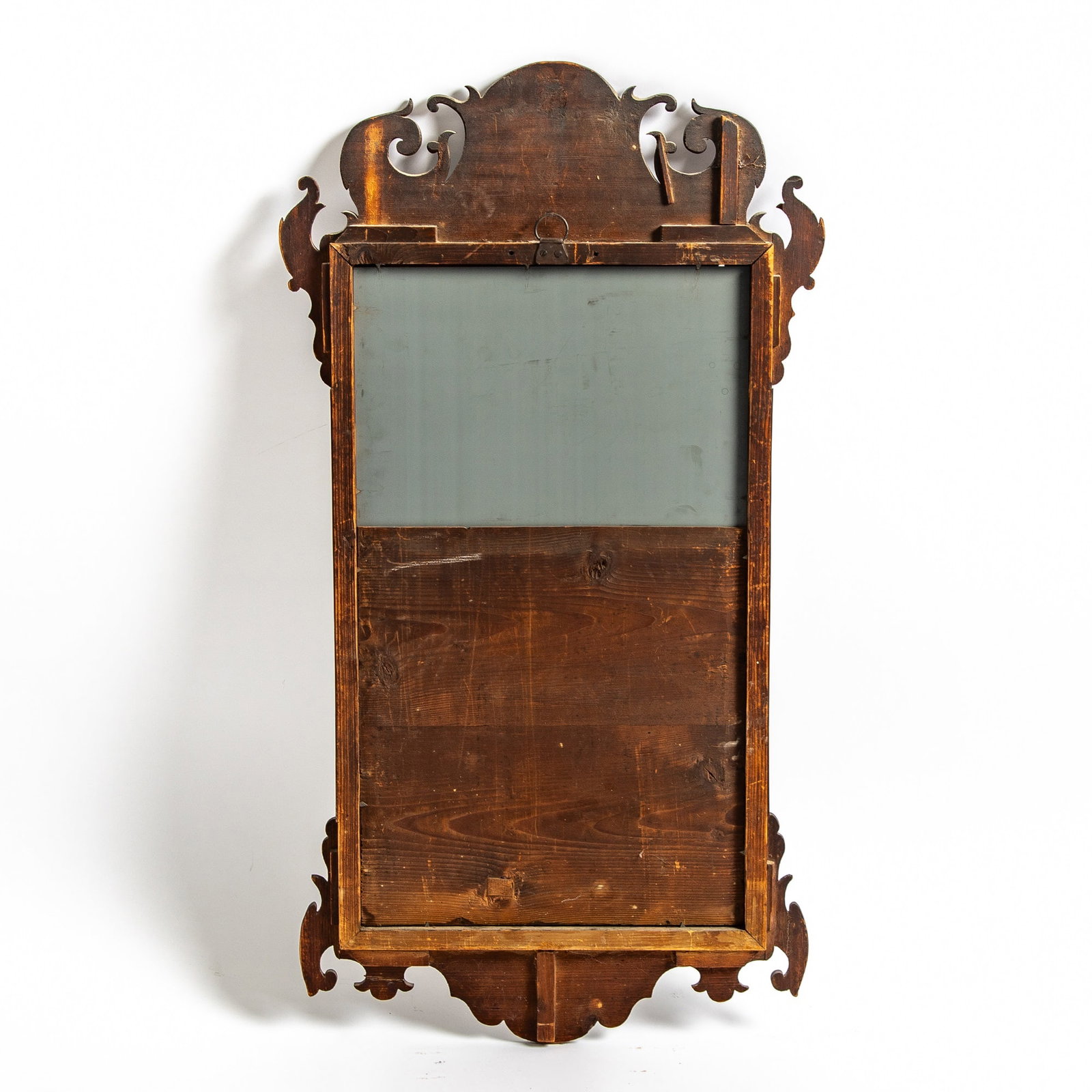 Chippendale Mahogany Scroll-frame Mirror - 3