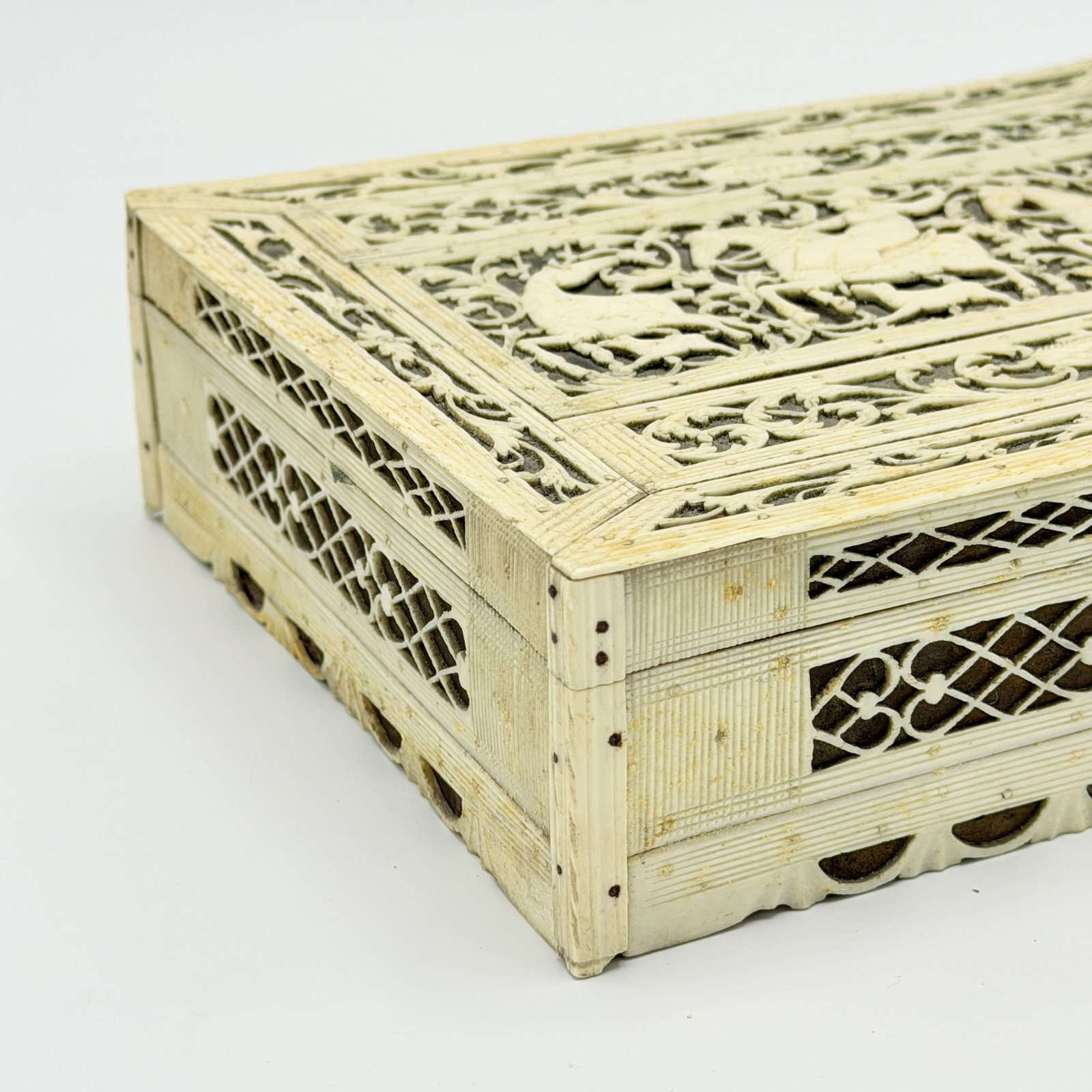 Pierced Bone Sewing Box - 2