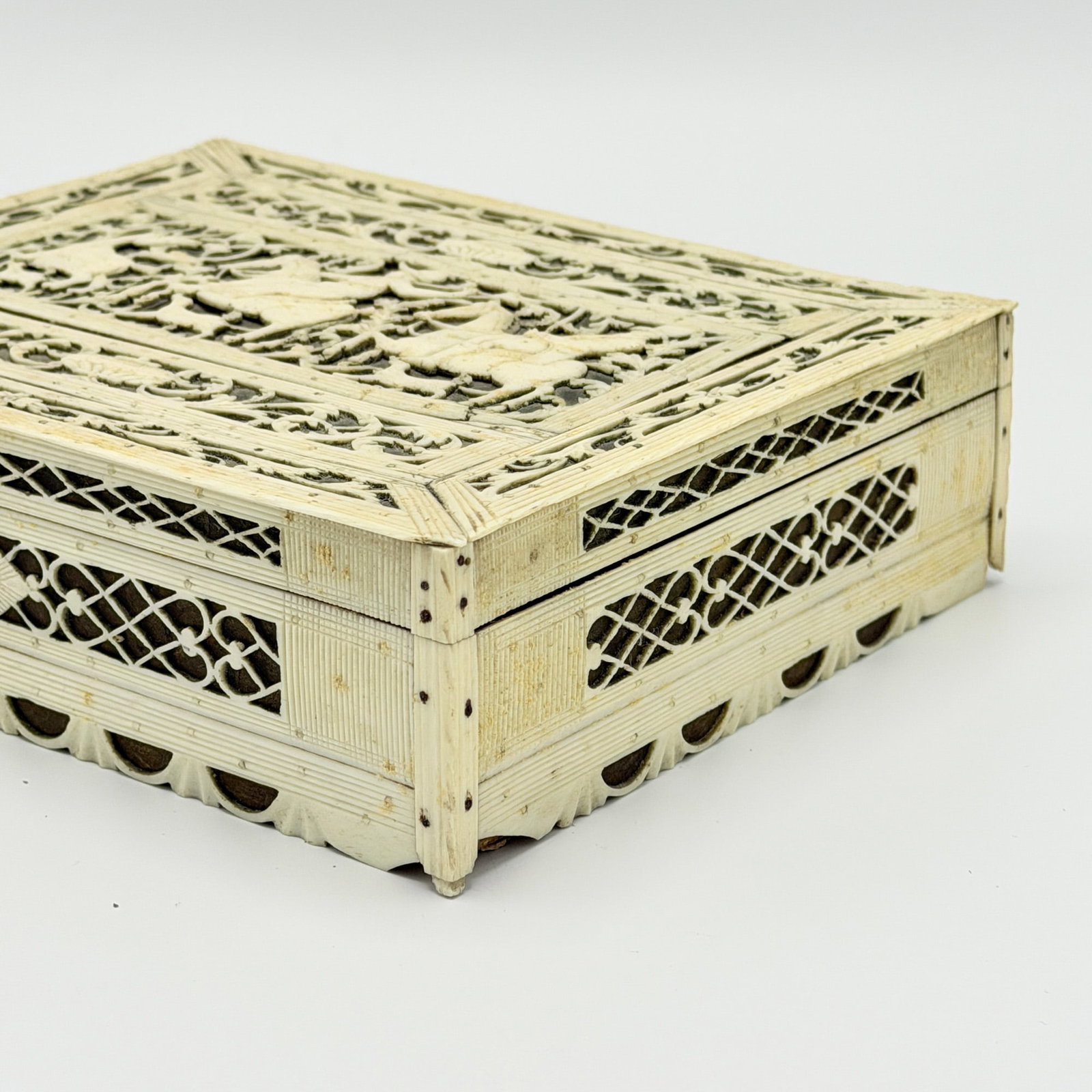 Pierced Bone Sewing Box - 3
