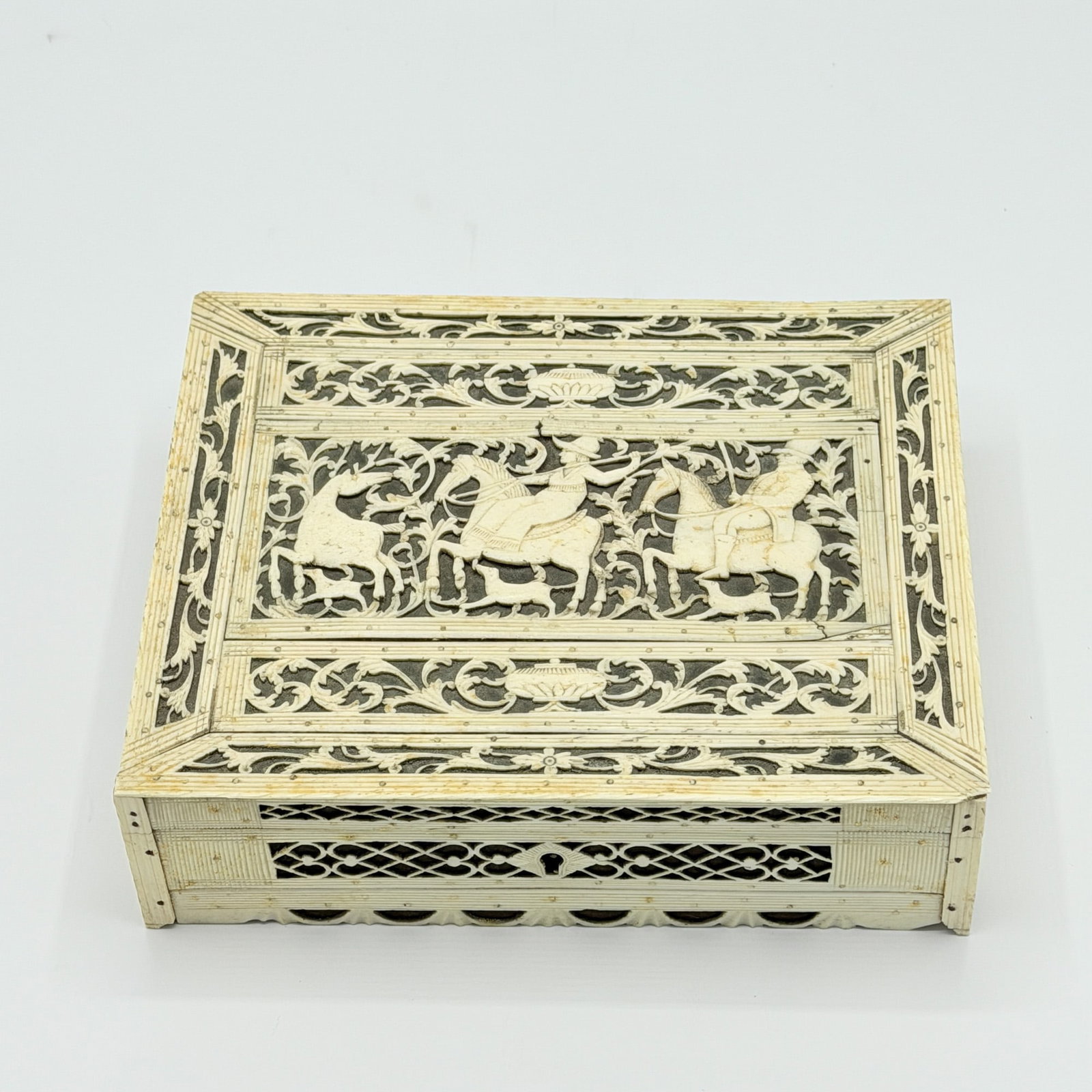 Pierced Bone Sewing Box - 4