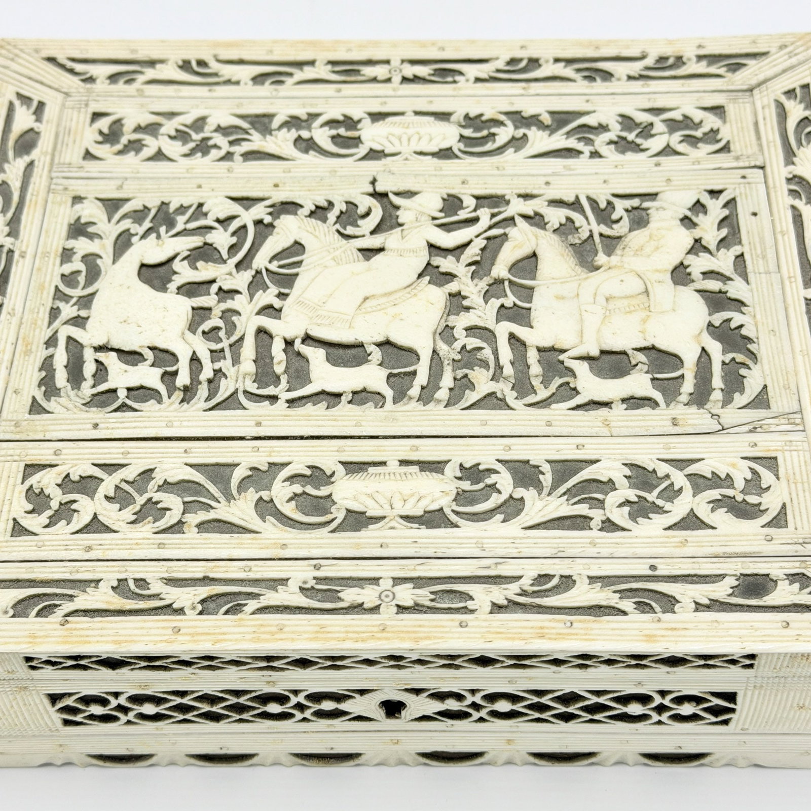 Pierced Bone Sewing Box - 5