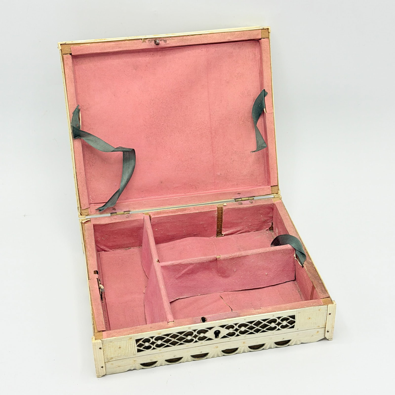 Pierced Bone Sewing Box - 6