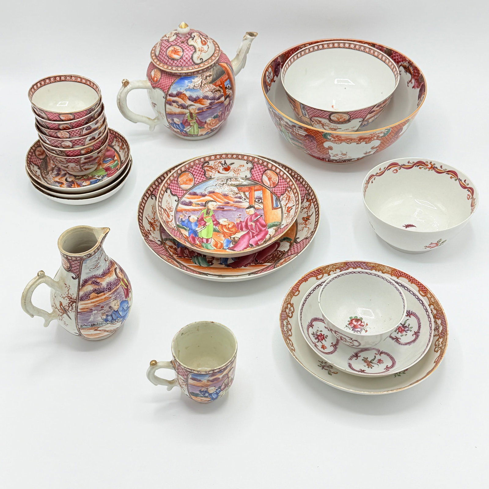 Group of Chinese Export Porcelain Famille Rose Table Articles (1 of 15)