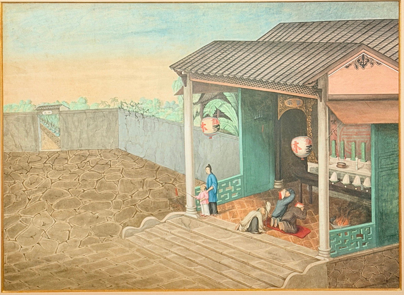 Two Chinese Export Paintings - 2