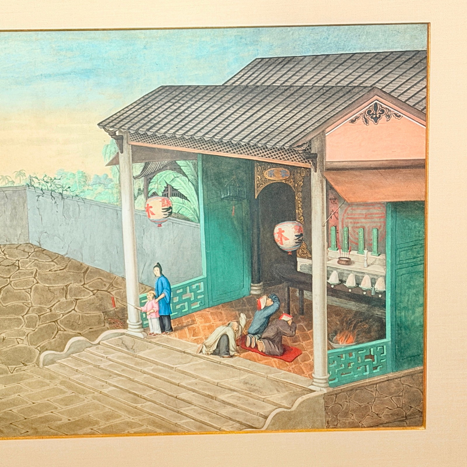 Two Chinese Export Paintings - 4