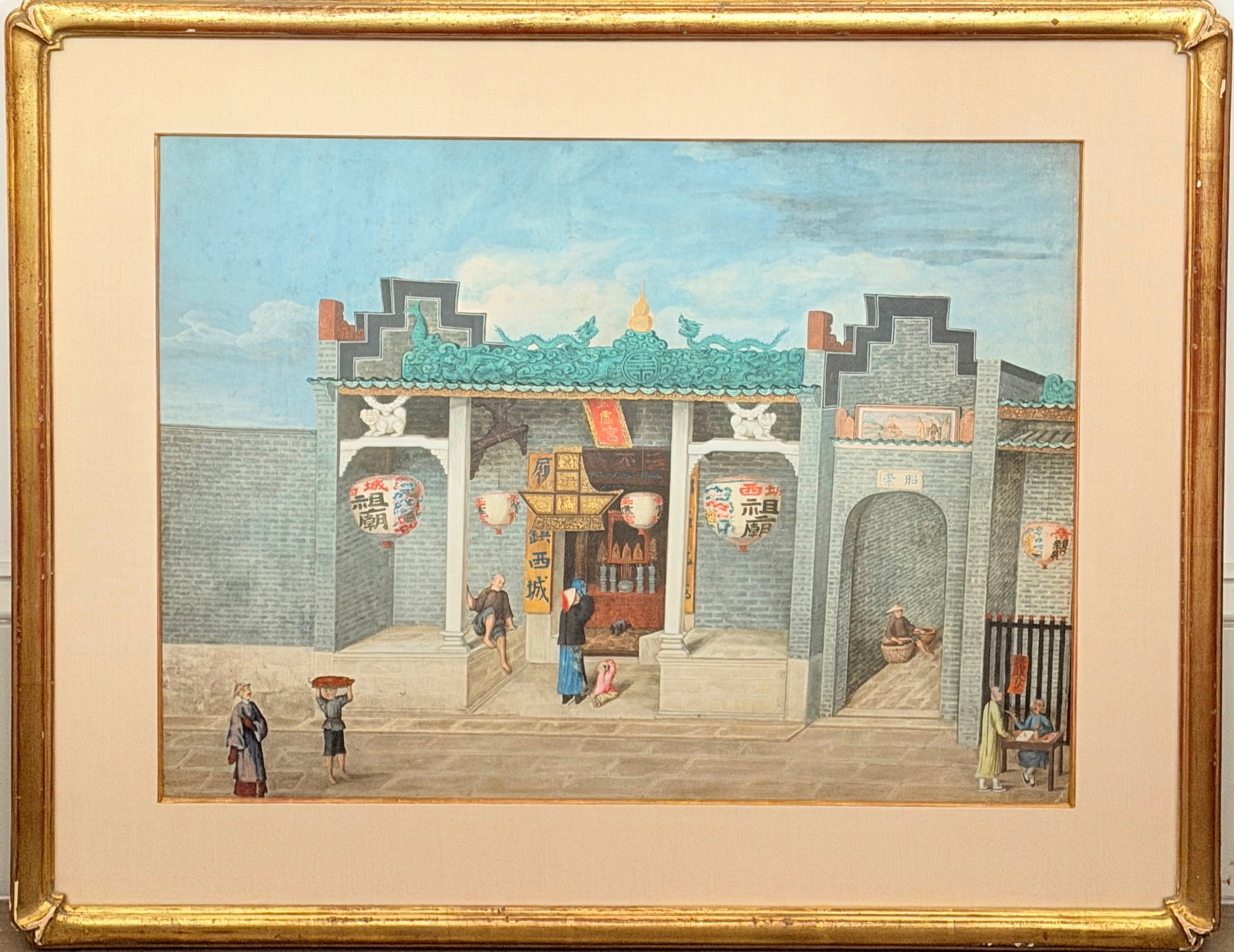 Two Chinese Export Paintings - 6