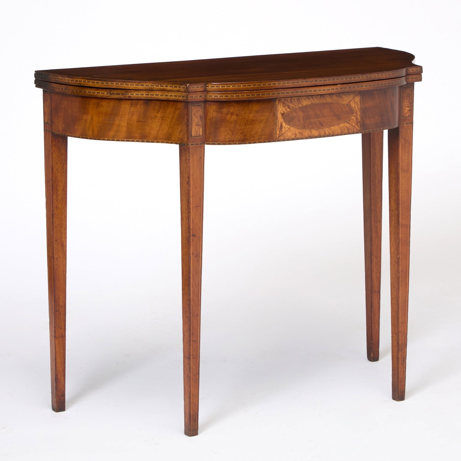 Federal Inlaid and Figured Mahogany Games Table (1 of 6)
