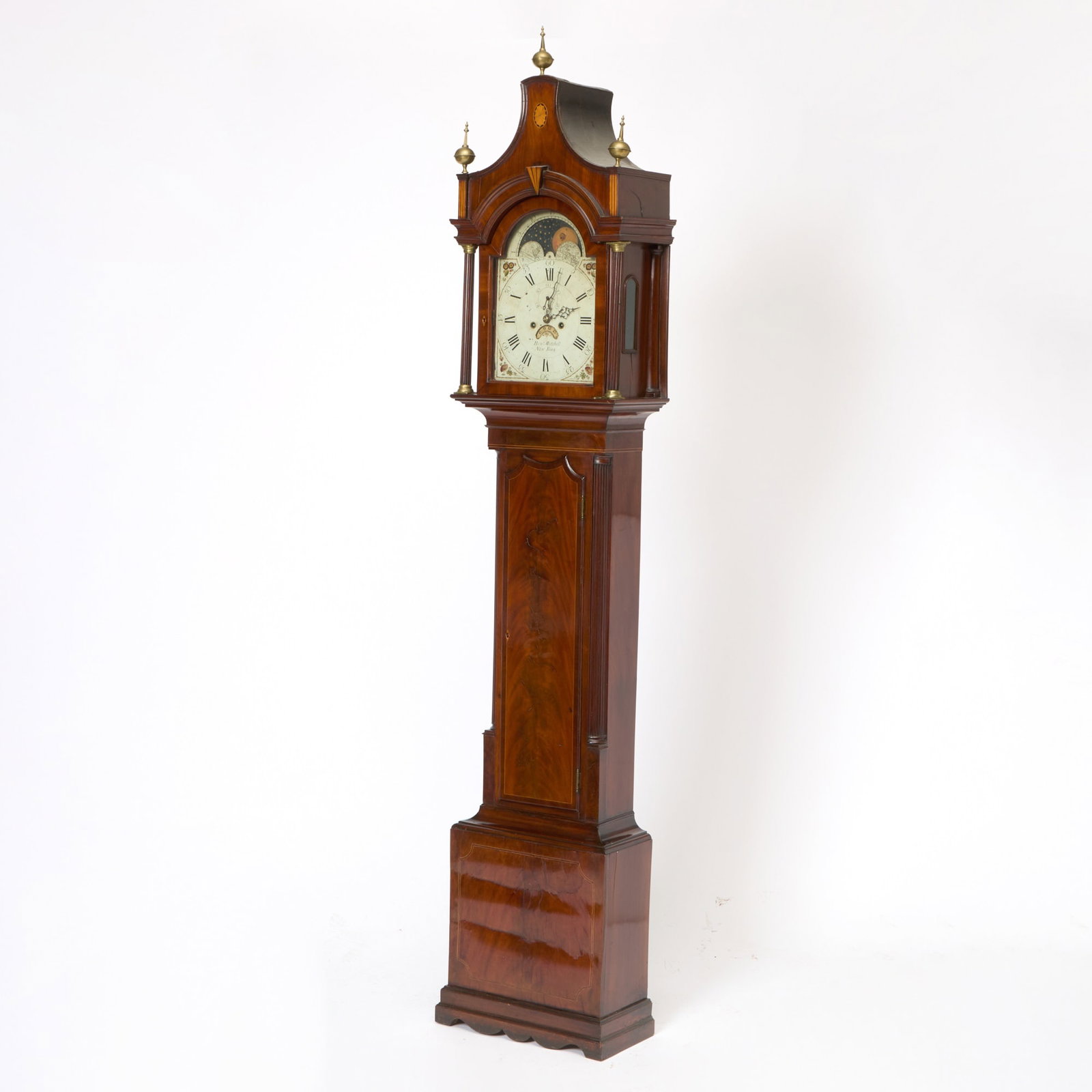 Federal Inlaid Mahogany Tall Clock (1 of 7)