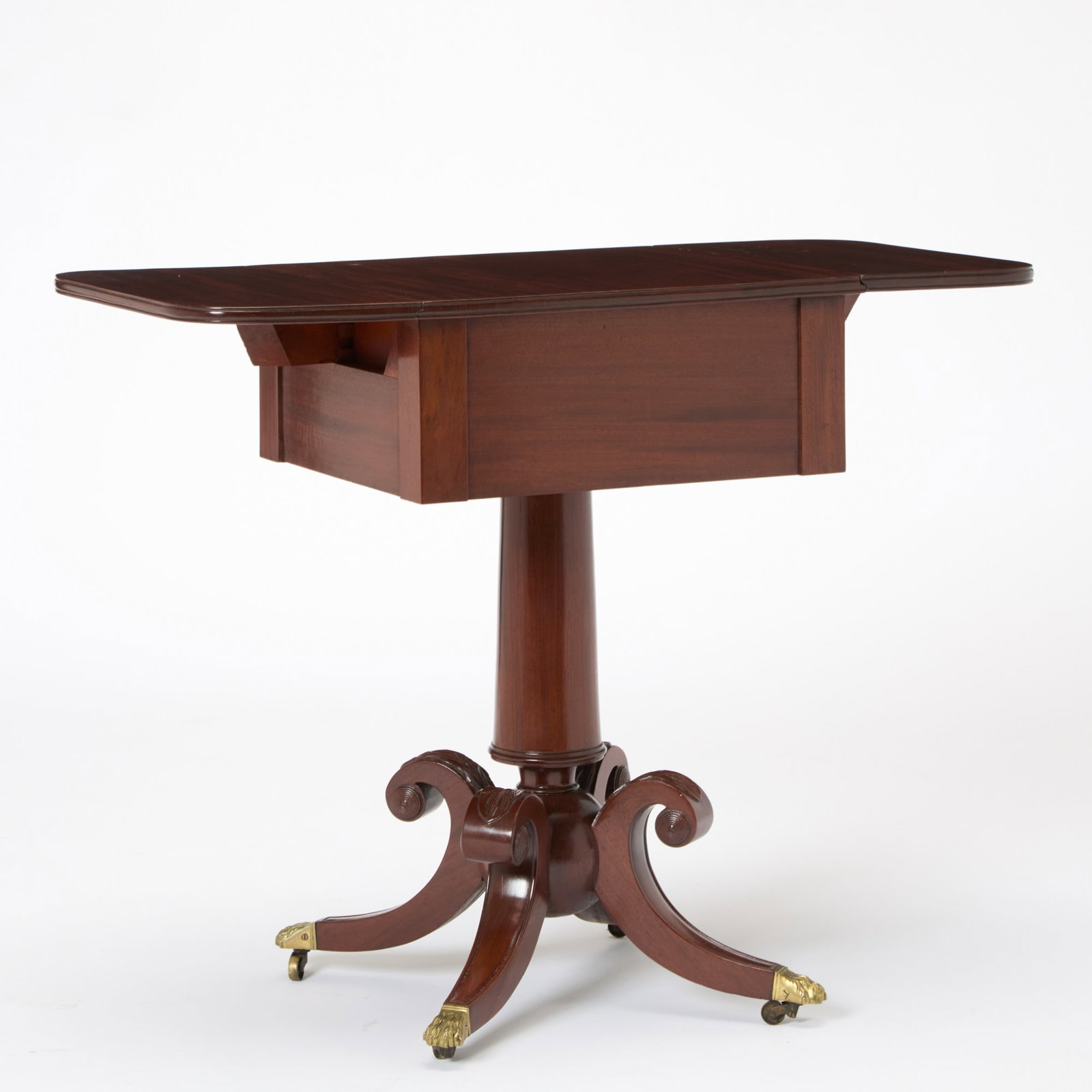 Classical Mahogany Three Drawer Work Table - 7